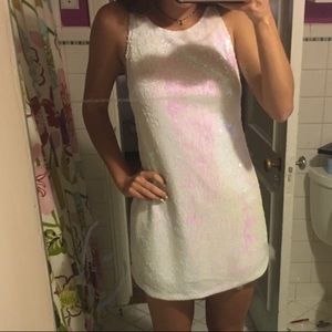 URBAN OUTFITTERS Sequin iridescent mini dress